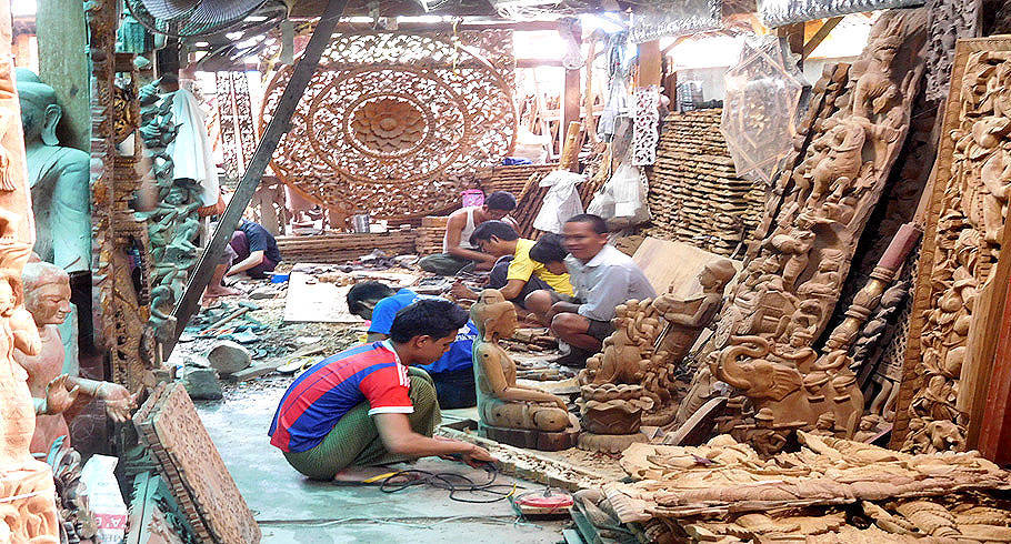 Wood-Craft-Workshop-Mandalay-Myanmar